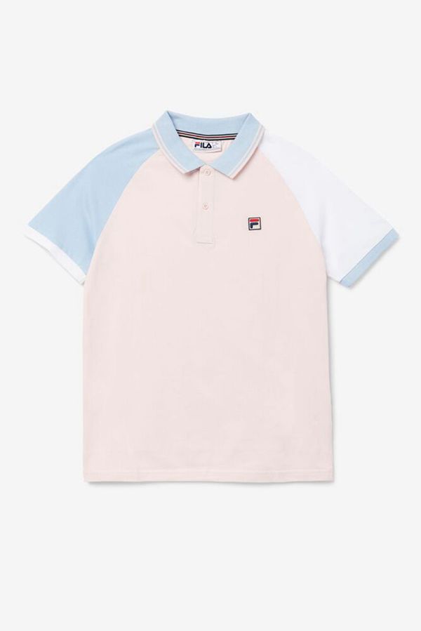 Camisas Polo Fila Homem Rosa/Azuis/Branco - Fila Apollo Loja Online Portugal,CXVR-45628